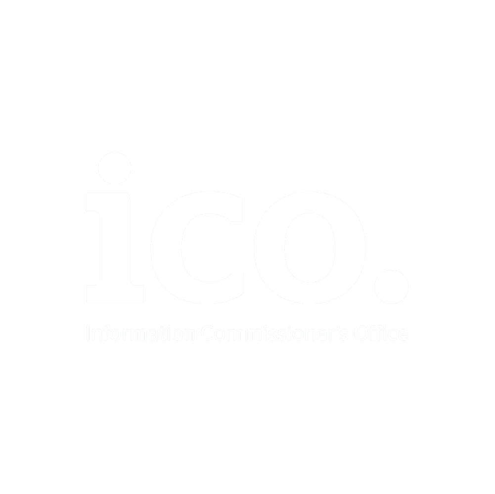 ICO logo representing the Information Communications Office in black and white.