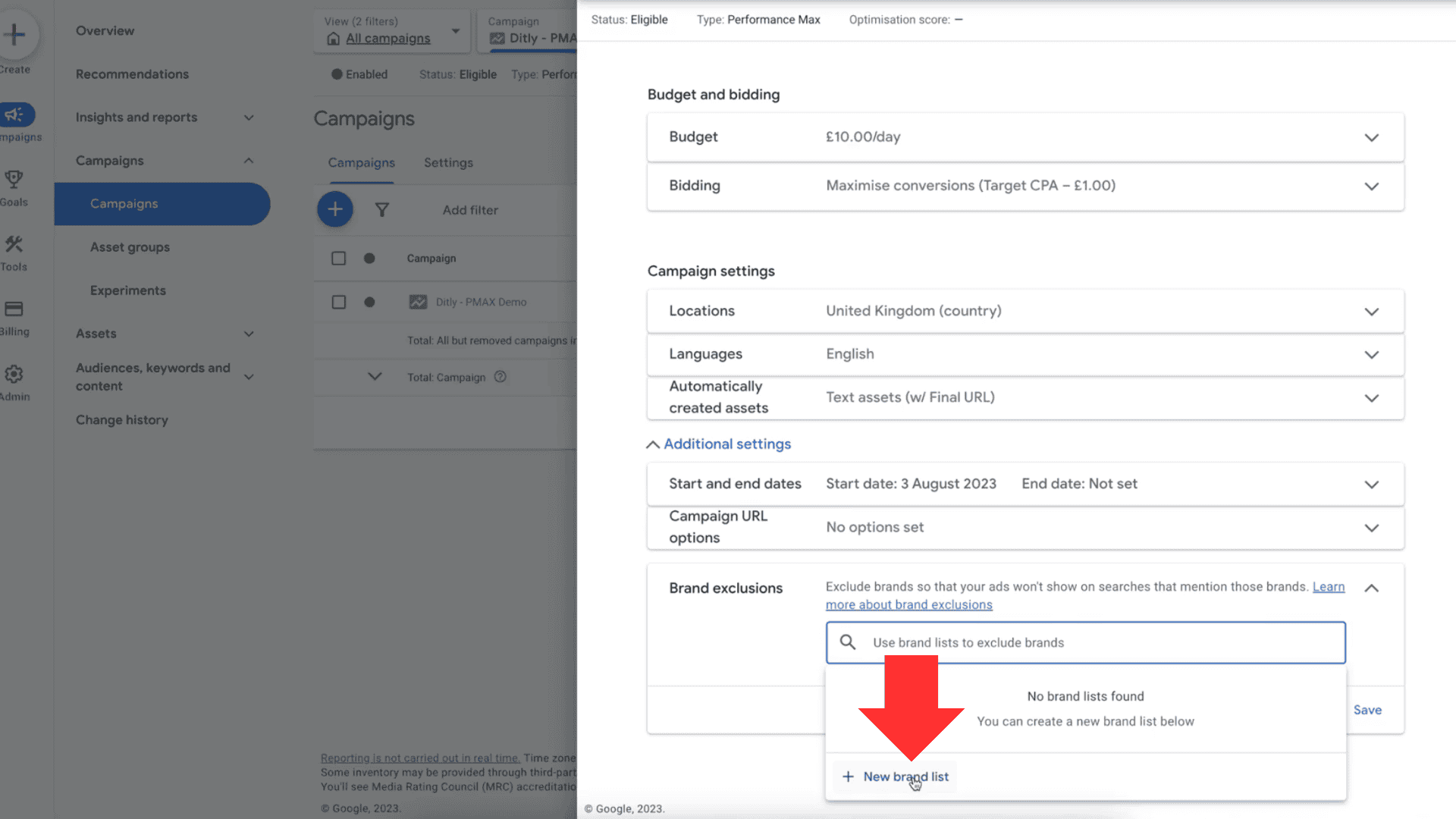 Guide to excluding brand terms in Google PMAX campaigns for better ad targeting.