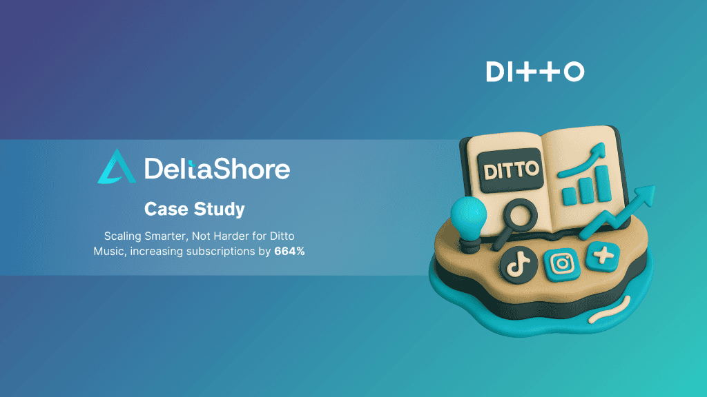 Digital marketing strategy for Ditto Music boosting subscriptions by 664%.